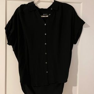 Black Madewell Button up Blouse.| S